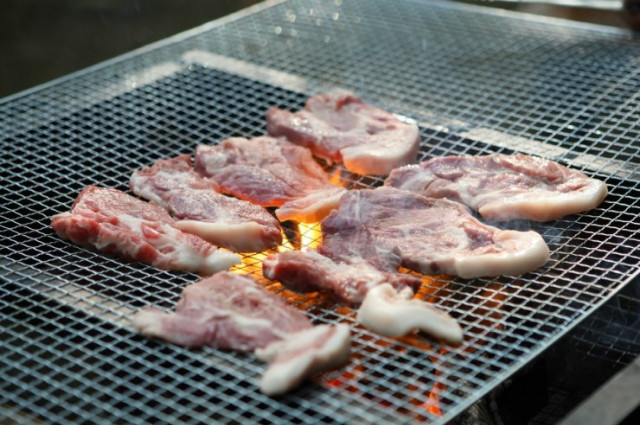 캠핑장에서는 역시 바베큐죠~