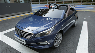 자율주행 차량 미니 쏘나타 사진