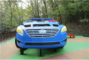 대형 쏘나타 모형 놀이 시설 사진