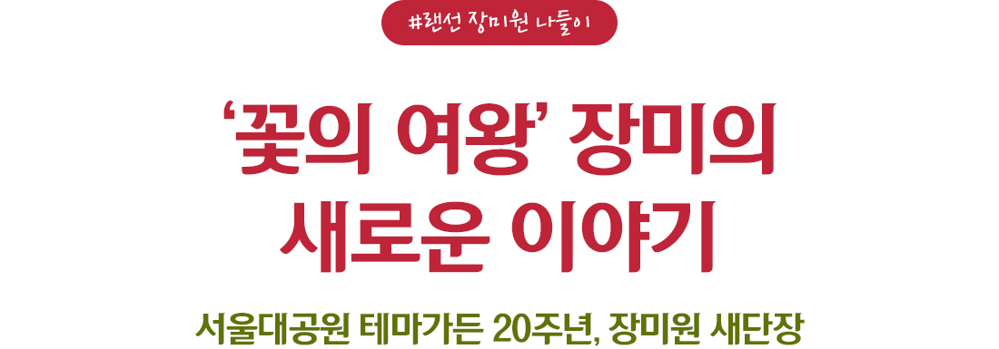 #·£¼± Àå¹Ì¿ø ³ªµéÀÌ '²ÉÀÇ ¿©¿Õ' Àå¹ÌÀÇ »õ·Î¿î À̾߱⠼¿ï´ë°ø¿ø Å׸¶°¡µç 20ÁÖ³â, Àå¹Ì¿ø »õ´ÜÀå