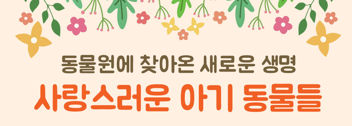 µ¿¹°¿ø¿¡ ã¾Æ¿Â »õ·Î¿î »ý¸í »ç¶û½º·¯¿î ¾Æ±â µ¿¹°µé