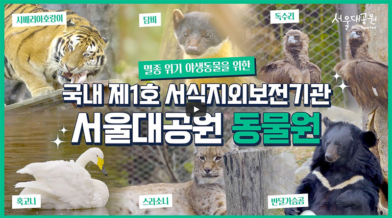 멸종 위기로부터 동물들을 지켜내는 서식지외보전기관, 서울대공원