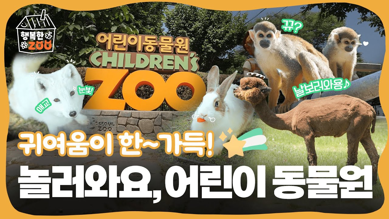 귀여운 동물이 가득한 서울대공원의 어린이동물원