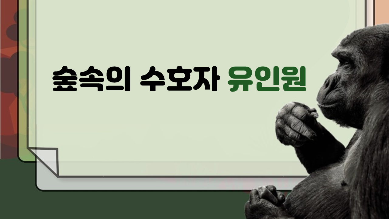 숲속의 수호자 유인원