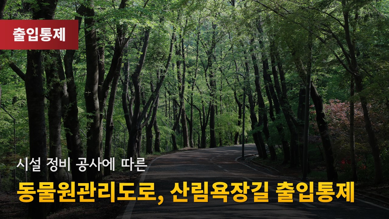 산림청 산불재난 국가위기경보 경계 격상에 따른 동물원관리도로, 산림욕장길 출입통제